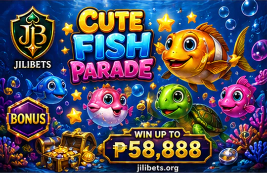 JILIBET Fishing screen with cannon controls, moving targets and emerald water depth