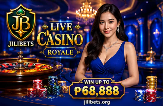 JILIBET live casino table with dealer timing, betting areas and gold highlights